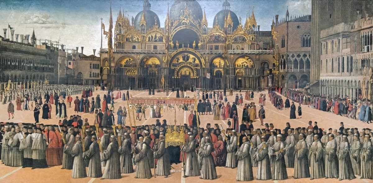 Bellini Procession in St Marks Square