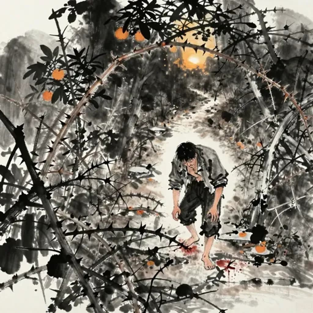 Yilin artwork for Hexagram 41