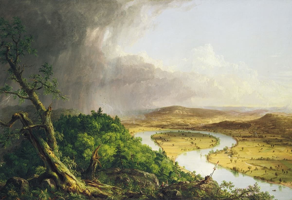 View from Mount Holyoke (The Oxbow)